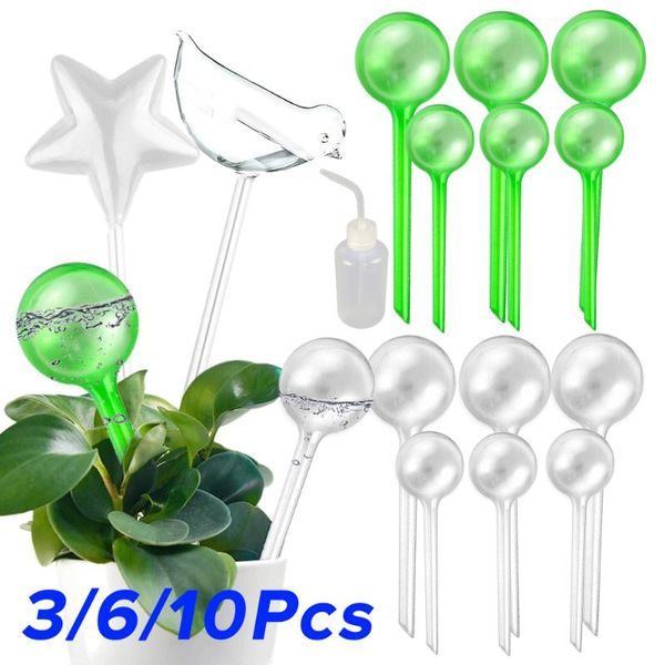 

3/6/10pcs automatic plant self watering water feeder indoor outdoor pvc ball flowers irrigation equipments