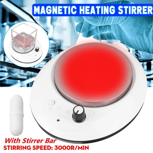 

magnetic heating stirrer agitator plate laborator stirrering machin with stir bar 3000r lab supplies