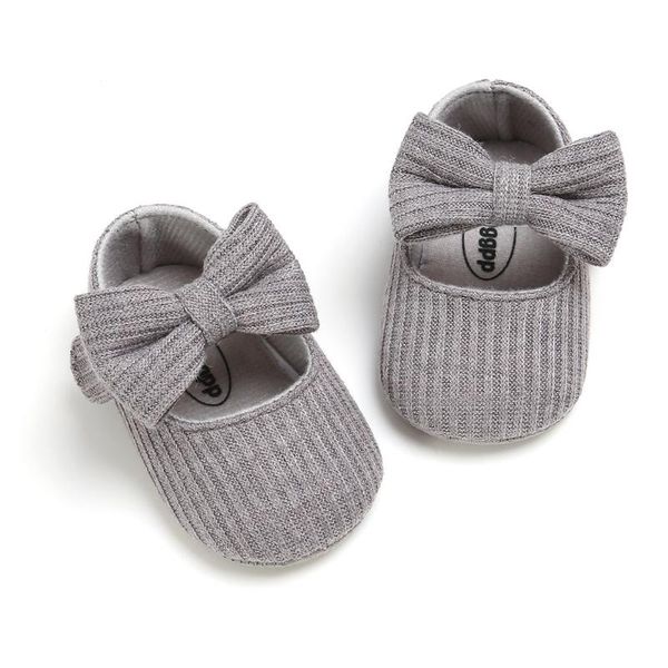 

spring autumn baby girl first start walker shoes soft knitted cover solid color with butterfly knot kids footwear accessories walkers