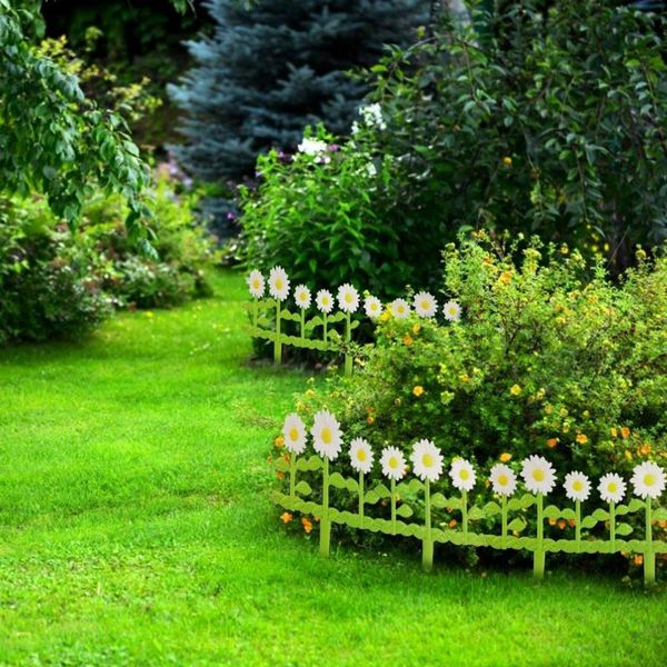

fencing, trellis & gates 5 pcs garden picket fence daisy plastic edgings plant borders border edging wedding decoration vegetable tool