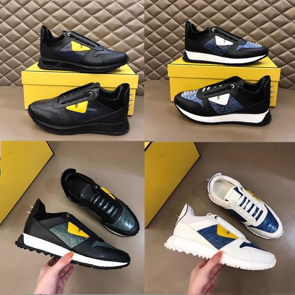 

2021 the year fashion casual shoes gentleman advanced manual leisure sneaker designer leather stitching outdoor sports shoess, Black