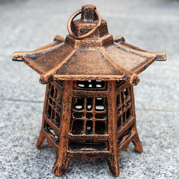 

candle holders european vintage bird pine tree design antique copper indoor outer decor small size cast iron tablehanging lantern