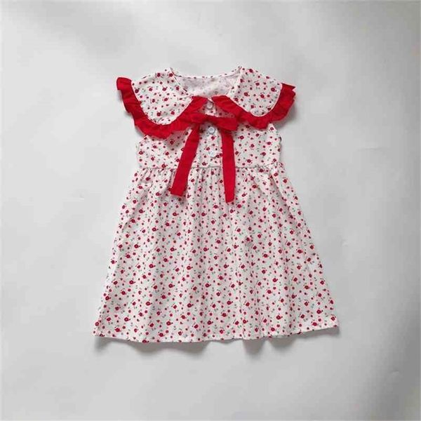 

summer girls fashion floral dress kids vest es es for 210528, Red;yellow