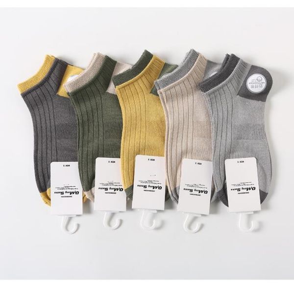 

men cotton socks casual crew sock men's, Black