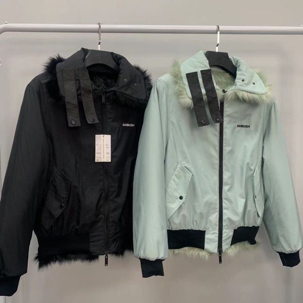 

men's jackets ambush - men's and women's leisure leather jacket, high-quality green coat, 1:1, Black;brown