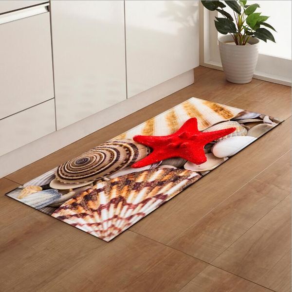 

cushion/decorative pillow flannel 3d beach print kitchen mat entrance door living room corridor carpet non-slip bath mats tatami bedroom bed