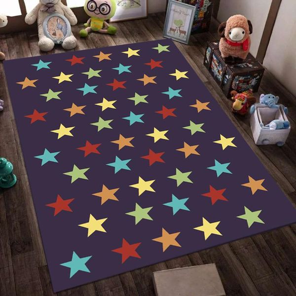 

carpets kids cartoon printed carpet children's game blanket baby room crawling mats bedroom tatami area rug bathroom antiskid