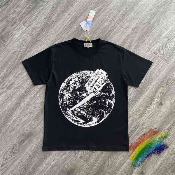 

men's t-shirts heavy fabric ce.cavempt t-shirt men women 1:1 earth print short sleeves cav empt c.e tee 2, White;black