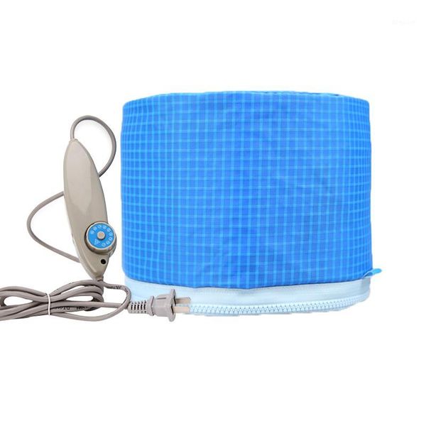 

sky blue hair mask baking oil cap electric heating heat power generator care spa hairdressing tool1