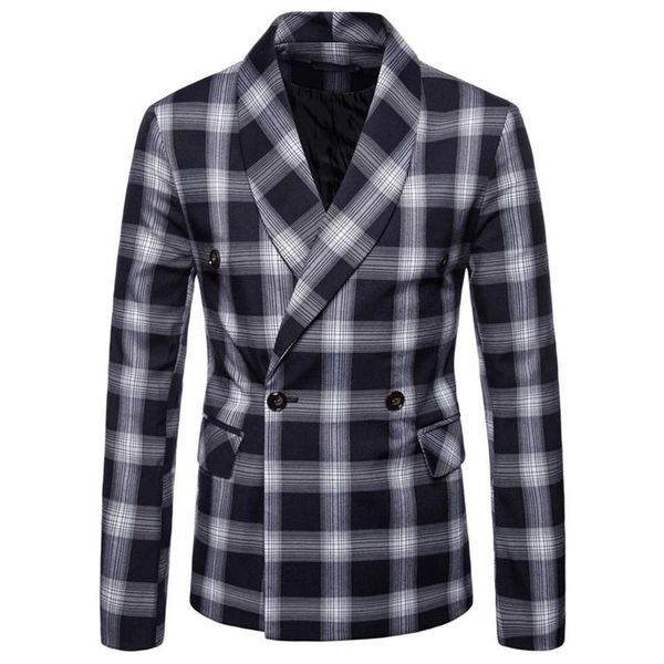 

men's jackets men suit jacket spring autumn arrival casual coat double-breasted blazer, Black;brown