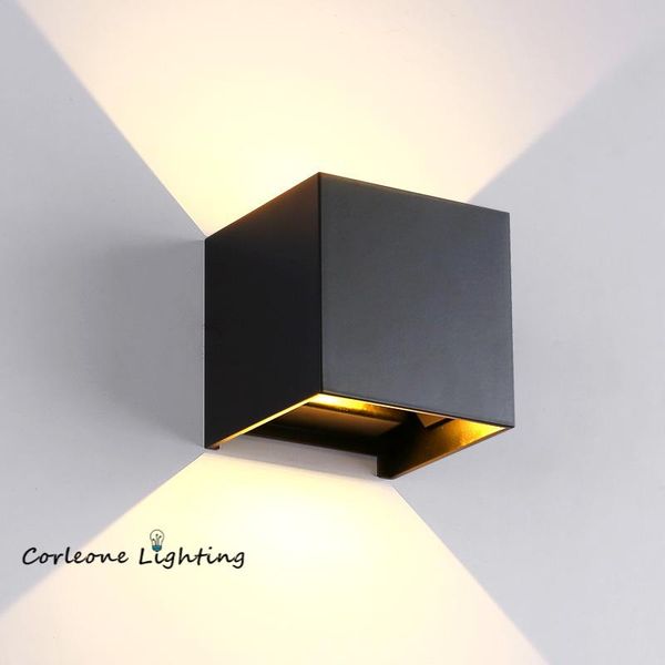 

nordic led wall light outdoor lighting sconce aluminum courtyard lamp waterproof ip65 dimmable lights