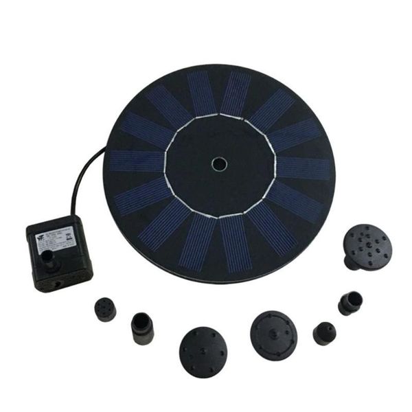 

solar powered fountain pump kit water spray nozzle fall display pond garden floating sprinkler upgraded outdoor decorations