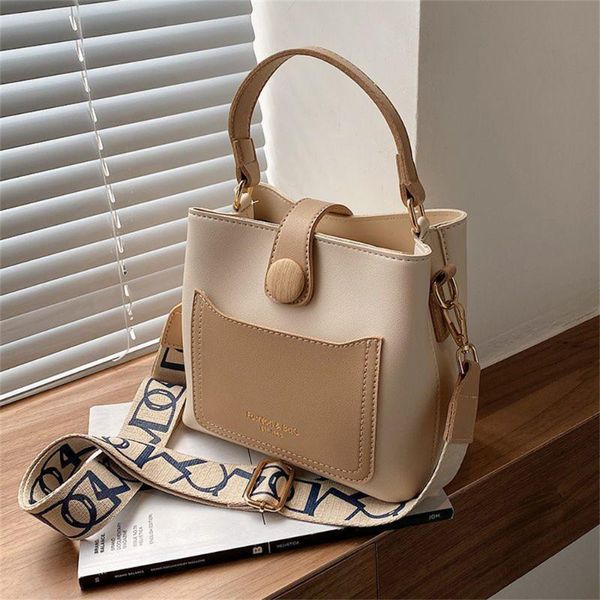 

shoulder bags women pu bucket bag handbags fashion causal messenger handle