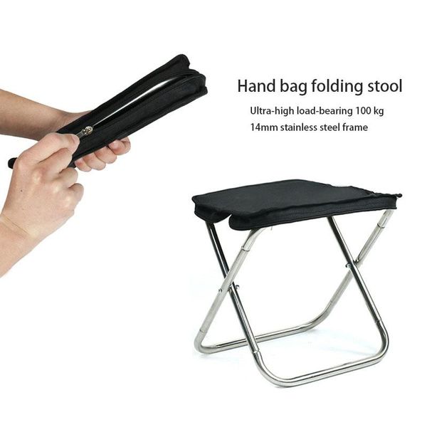 

camp furniture outdoor handbag folding stool portable chair beach fishing travel light horse surface storage bag integrated