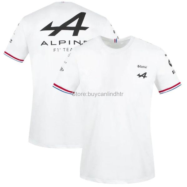 

car fans t-shirt blue black breathable jersey short sleeve shirt clothes new alpine spain f1 team motorsport alonso racing n0t9, White;black