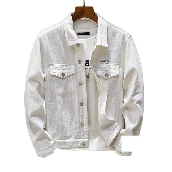 

men's jackets spring white denim jacket korean loose d4pg, Black;brown