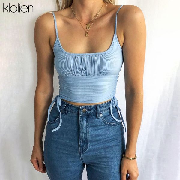 

tanks high street casual style solid women summer slim stretch crop party vacation wild camisole, White