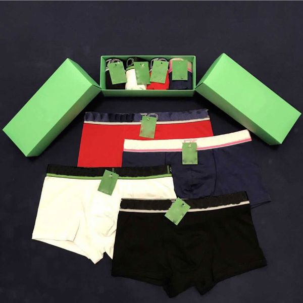 

men's cotton boxer underwear with tiger head and color edge, Black;white