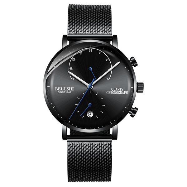 

simple 2021 watch men stainless steel male watches waterproof wristwatches for black calendar orologio uomo, Slivery;brown