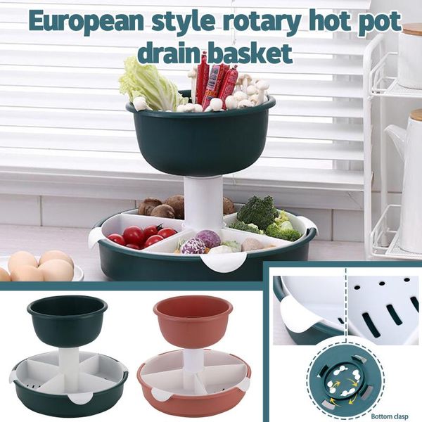 

storage bottles & jars 1pc kitchen sink pot basket multifunctional household rotating utensílios de cozinha accessories cucina