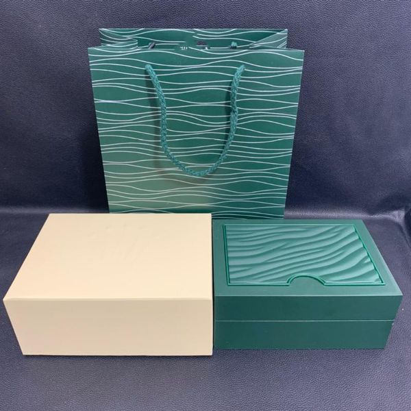 

watch boxes & cases luxury dark green box gift wooden box, brochure, card, paper and english, Black;blue