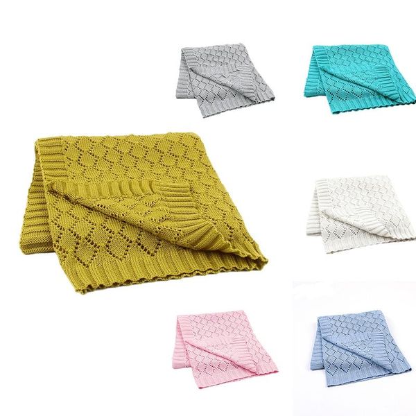 

blankets & swaddling baby blanket knitted cotton stuff swaddle infantil wrap for toddlers