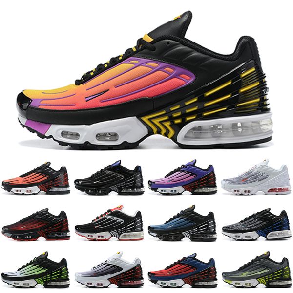 

2021 quality tuned 3 plus iii tn 2 hasta running shoes triple black all white aqua volt obsidian outdoor trainers sneakers 36-46