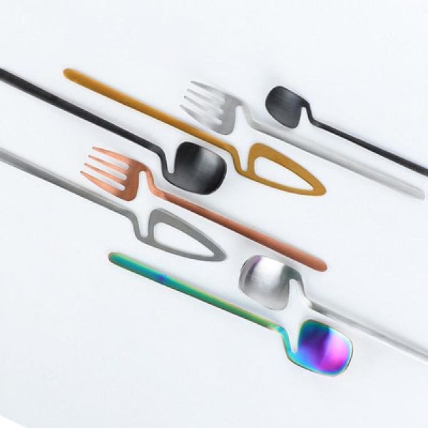 

flatware sets golden cutlery set stainless steel dinner tableware supplies knife fork spoon tools holiday party silverware kitchen supplie