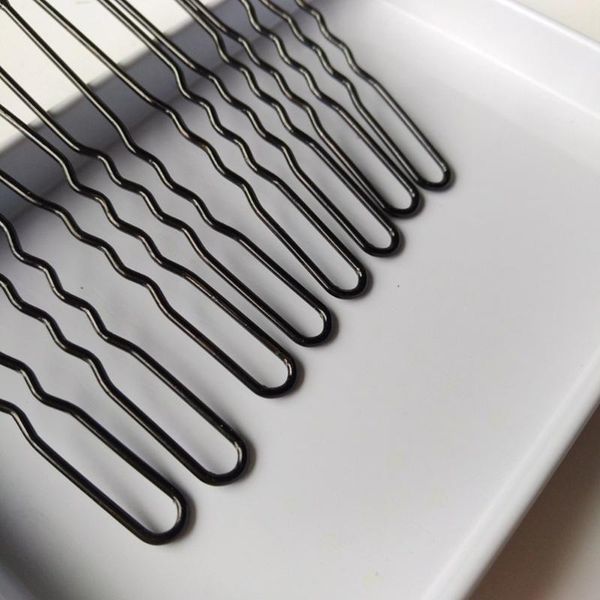 

hair clips 50pcs bobby pins u shaped black metal for buns, updo hairstyles