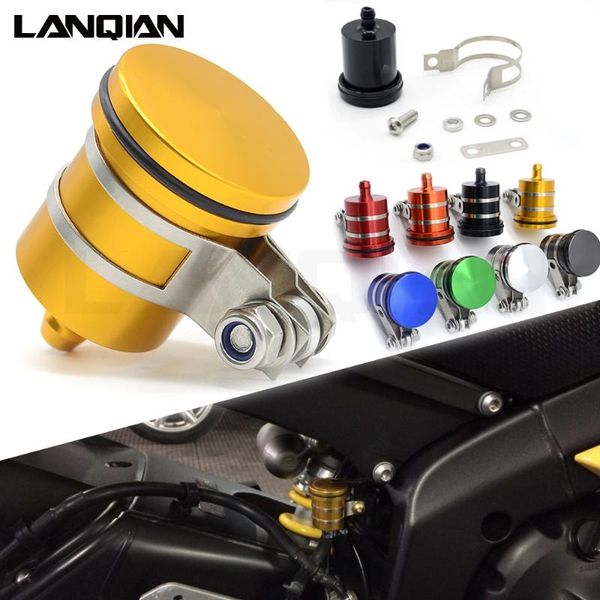 

motorcycle brakes universal cnc rear brake fluid reservoir clutch tank oil cup for buell xb12ss xb9/12r/12scg/12x adventure