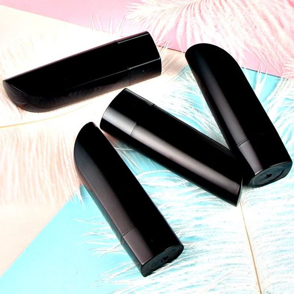 

10/20/50pcs empty 12.1mm black lipstick tube mouth lip rouge pipe shell cosmetic package conatainer bottle sample vials storage bottles & ja