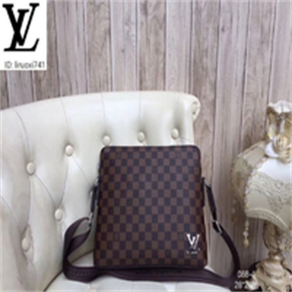 

brand designer luxury tq2f brown 088-4 check crossbody messenger bag men handbags iconic bags shoulder bags totes cross body bag clutche
