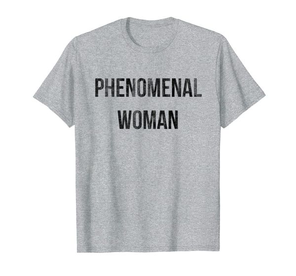 

phenomenal woman t-shirt, White;black