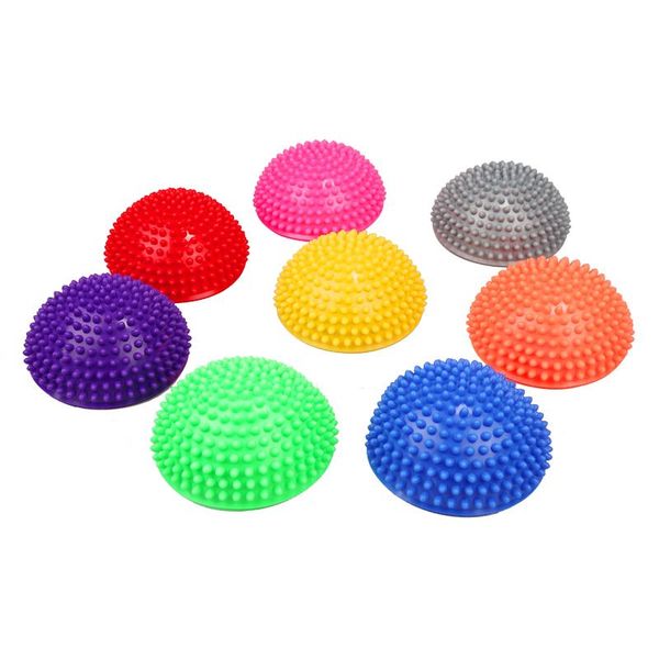 

fitness balls 16cm yoga half ball physical appliance exercise point massage stepping stones pods gym