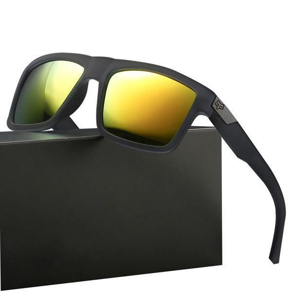 

sunglasses fashion square oversized men women european and american style sports outdoor colorful reflective sun glasses uv400, White;black