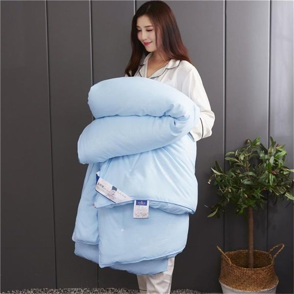 

comforters & sets winter chinese 100% mulberry silk quilt white pink insert filling handmade four seasons comforter blankets cotton duvet