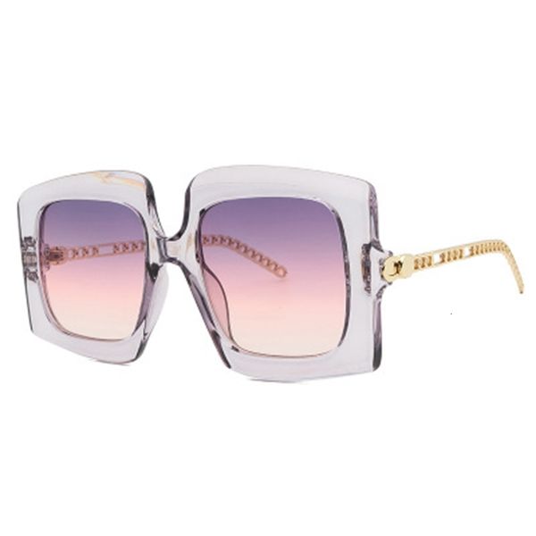 

2021 summer european and american fashion metal frame ladies sunglasses trend online celebrity, White;black