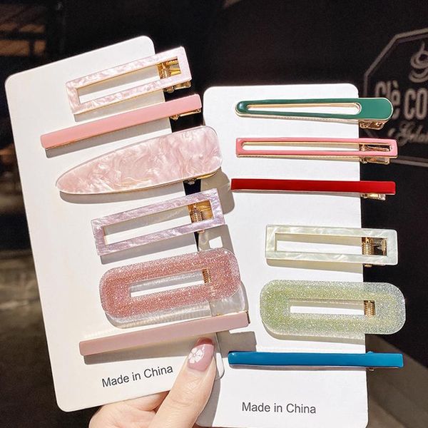 

hair clips & barrettes explosion style side broken clip bangs simple temperament retro word hairpin headdress, Golden;silver