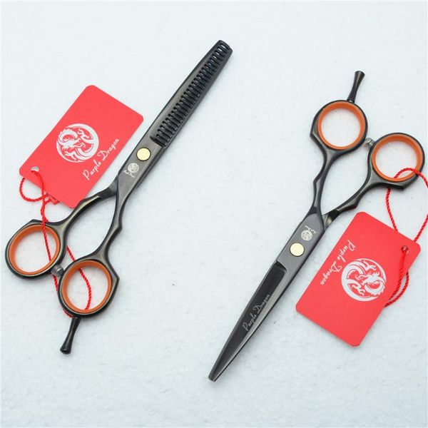 

hair scissors 1004z 5.5'' 16cm purple dragon black grade hairdressing cutting thinning shears professional