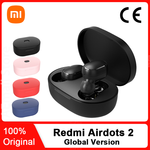 

xiaomi redmi airdots 2 tws bluetooth wireless earphone stereo bass airdots 5.0 eeadphones with mic handsearbuds ai control