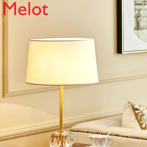 

lighting american table lamp bedroom warm bedside creative simple modern living room girl all copper delicate wallpapers