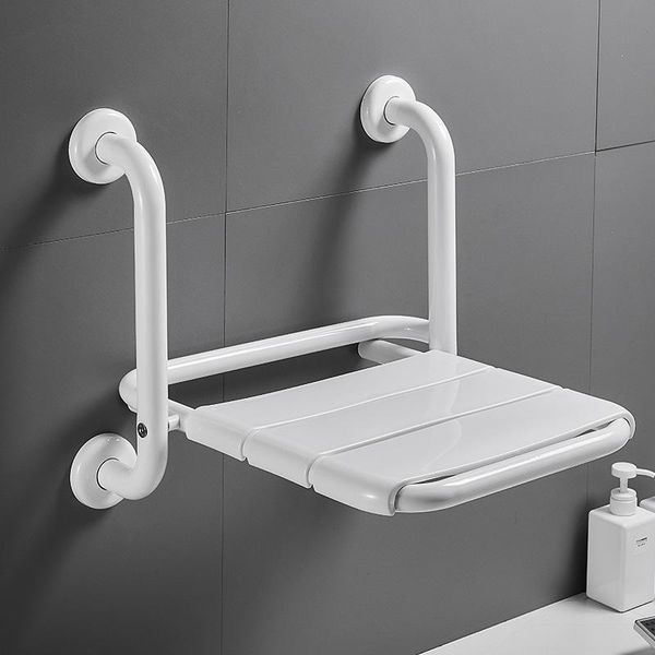 

bathroom folding seat toilet elderly safety non-slip wall-mounted stool disabled barrier-handrail bathing bath accessory set