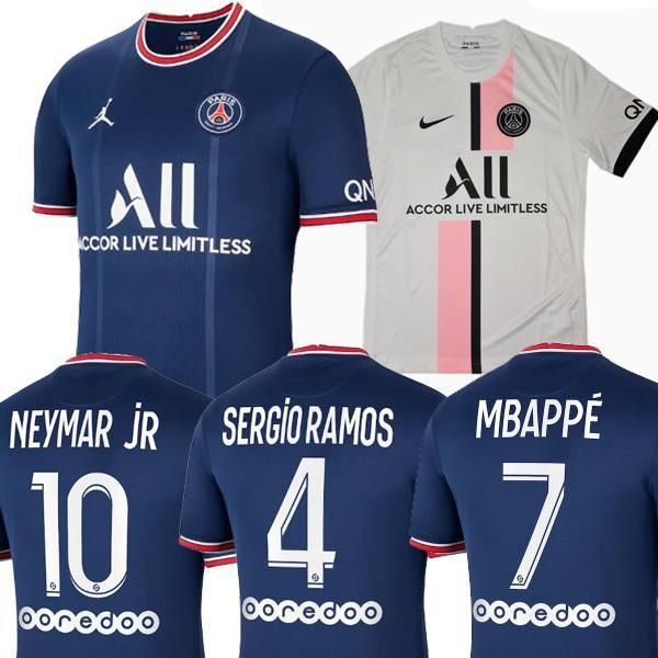 

21 22 thailand quality mbappe sergio ramos hakimi soccer jerseys 2021 2022 football shirt, Black;yellow