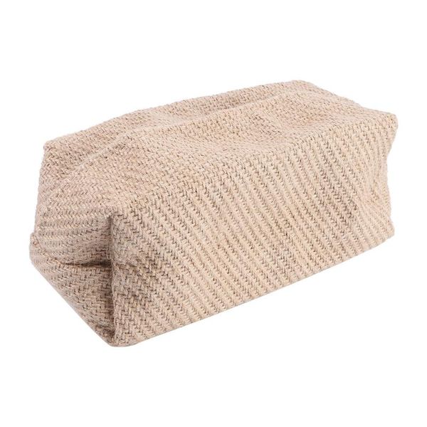

tissue boxes & napkins 1pc linen cloth container deskdispenser box simple