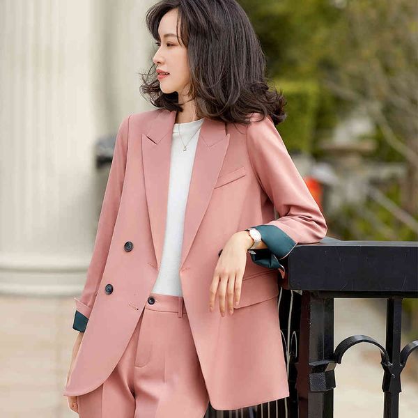 

women's suits & blazers spring ladies blue apricot pink black jacket casual jackets, White;black