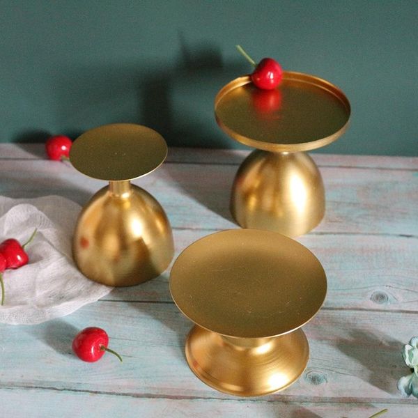 

candle holders nordic wrought iron gold holder ornaments american home living room model dining table metal decorative candlestick