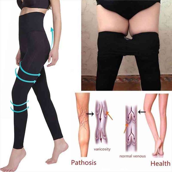 

high waist sculpting sleep womens legging leg tummy control skinny panties slimming thigh slimmer pants, Black