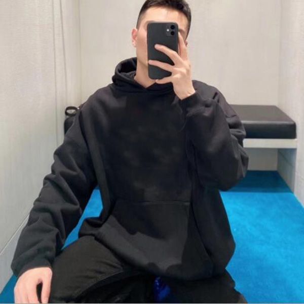 

loose fashion s-5xl man and woman hoodies hip hop mens hoodie spring antumn sweater hoodied for men women couple letters sweatshirt long sle, Black