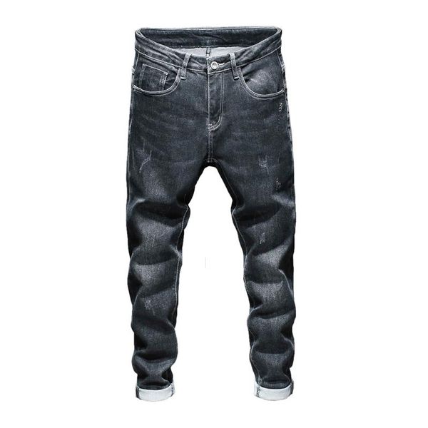 

men's jeans black men skinny high stretch spring and autumn casual denim pants slim fit male trousers guinness for clothing,1515, Blue