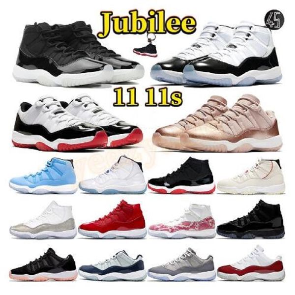 

with box jubilee 25th anniversary 11 mens basketball shoes 11s sneakers high concord 45 pantone low white bred legend blue men women sports